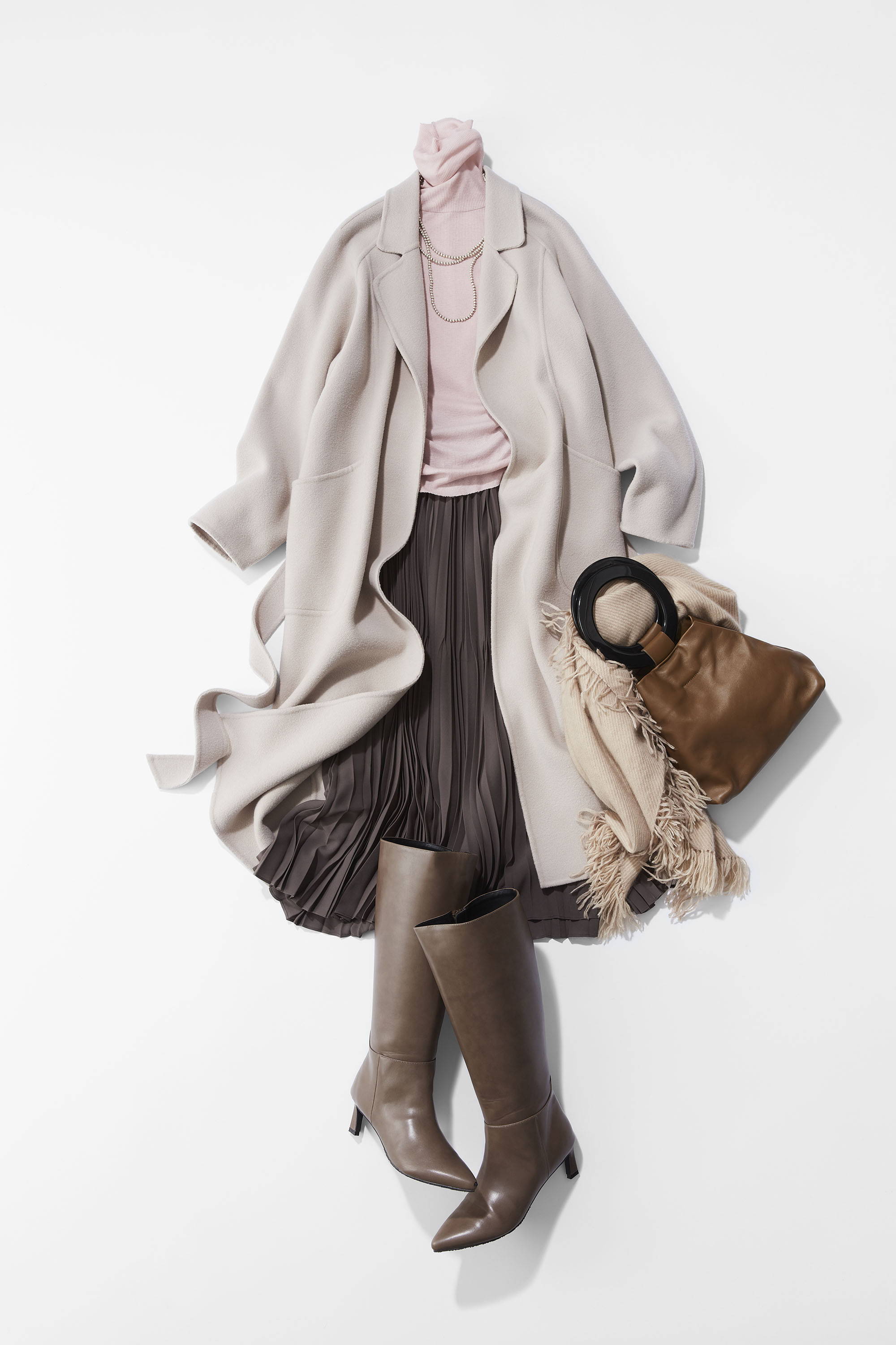 大人の女性のための重ねるカシミヤ混インナータートル - SOÉJU online